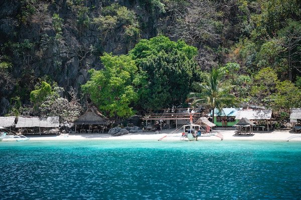 A shoreline in the Philippines