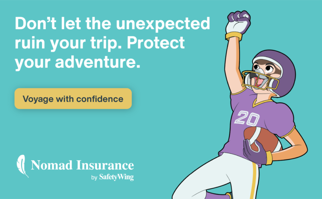 SafetyWing nomad insurance banner