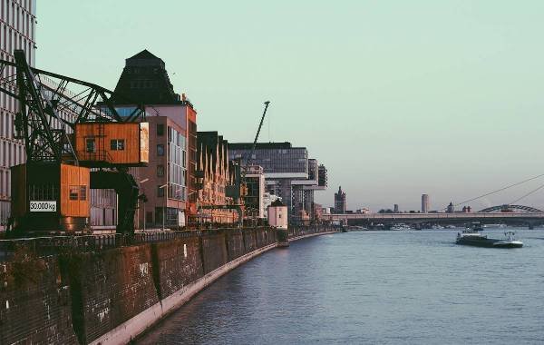 The embankment of Cologne