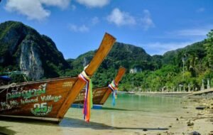 Long tail boats in Thailand