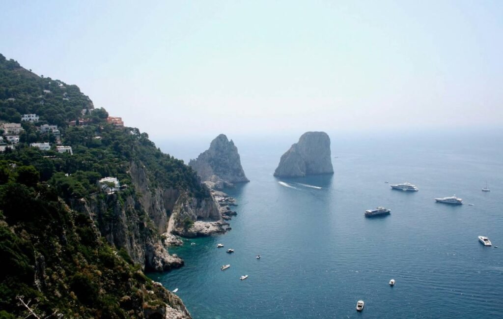 The 5 Best Places for Digital Nomads in Italy - The Naples coastline from the air.